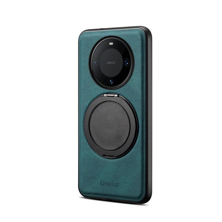 For Huawei Mate 60 Pro / 60 Pro+ Denior A14 Skin Feel Rotating Holder MagSafe Phone Case(Blue) by Denior