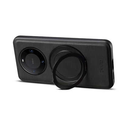 For Huawei Mate 60 Pro / 60 Pro+ Denior A14 Skin Feel Rotating Holder MagSafe Phone Case(Black) by Denior