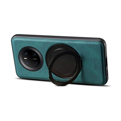 For Huawei Mate 70 Denior A14 Skin Feel Rotating Holder MagSafe Phone Case(Blue) by Denior