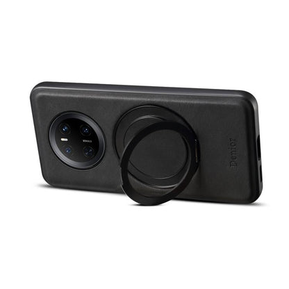 For Huawei Mate 70 Denior A14 Skin Feel Rotating Holder MagSafe Phone Case(Black) by Denior