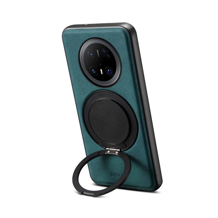 For Huawei Mate 70 Pro / 70 Pro+ Denior A14 Skin Feel Rotating Holder MagSafe Phone Case(Blue) by Denior