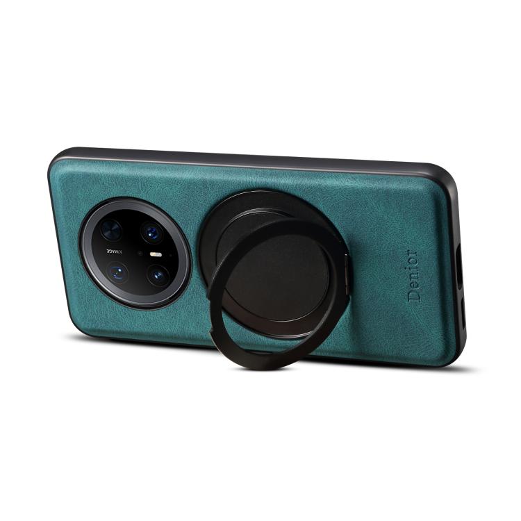 For Huawei Mate 70 Pro / 70 Pro+ Denior A14 Skin Feel Rotating Holder MagSafe Phone Case(Blue) by Denior