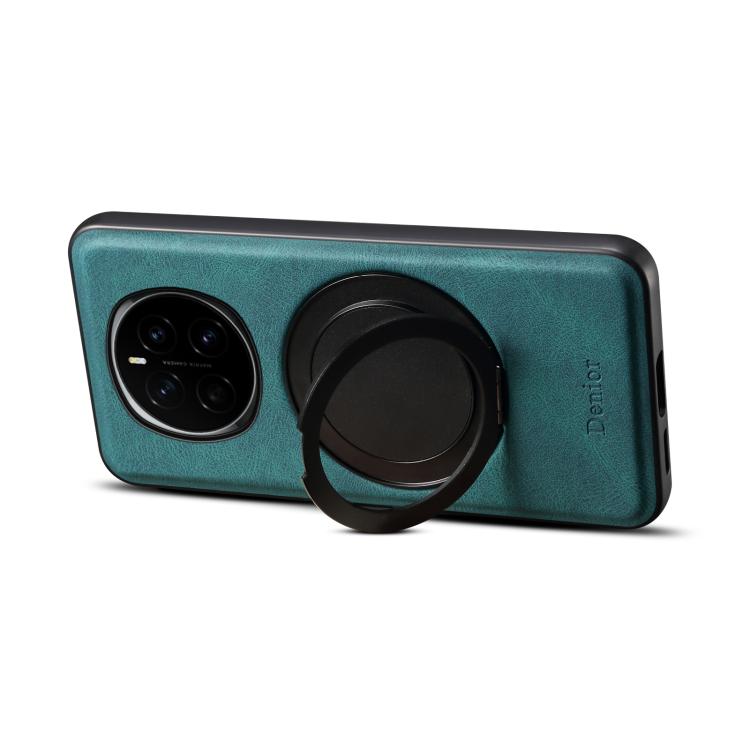 For Honor Magic7 Denior A14 Skin Feel Rotating Holder MagSafe Phone Case(Blue) by Denior