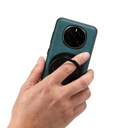 For Honor Magic7 Denior A14 Skin Feel Rotating Holder MagSafe Phone Case(Blue) by Denior