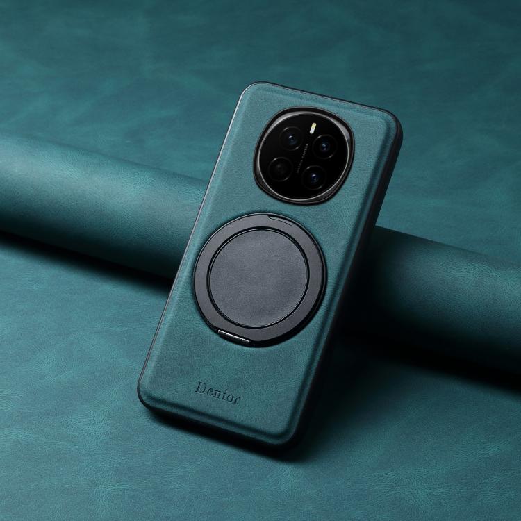 For Honor Magic7 Denior A14 Skin Feel Rotating Holder MagSafe Phone Case(Blue) by Denior