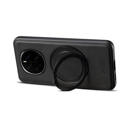 For Honor Magic7 Denior A14 Skin Feel Rotating Holder MagSafe Phone Case(Black) by Denior