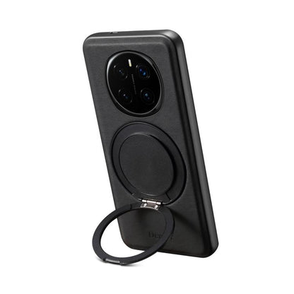 For Honor Magic7 Pro Denior A14 Skin Feel Rotating Holder MagSafe Phone Case(Black) by Denior