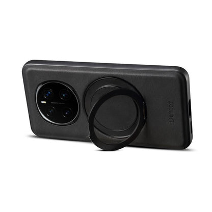 For Honor Magic7 Pro Denior A14 Skin Feel Rotating Holder MagSafe Phone Case(Black) by Denior