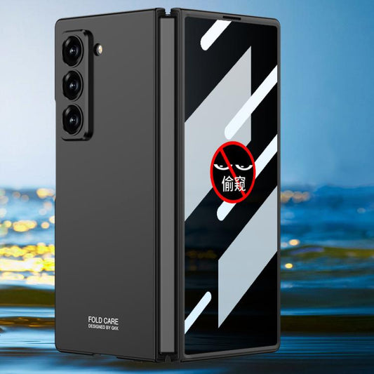 For Samsung Galaxy Z Fold6 Slim GKK Integrated Ultra-thin Privacy Full Coverage Phone Case(Black) by GKK