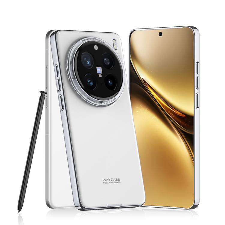 For vivo X200 Pro GKK Integrated AG Phantom All-inclusive Shockproof Phone Case without Pen(White) by GKK