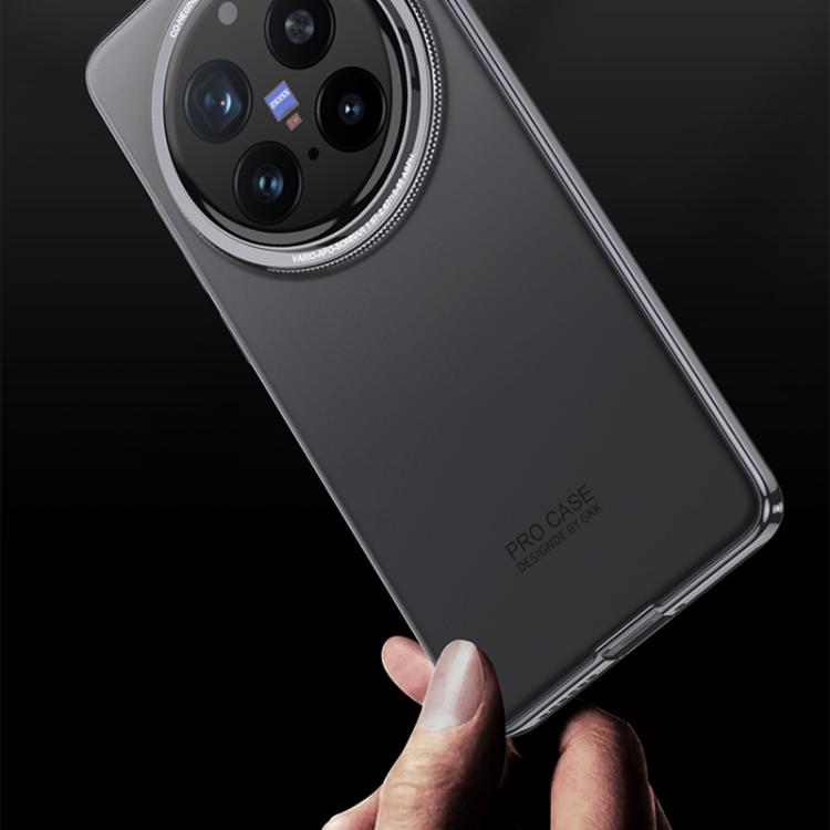 For vivo X200 Pro GKK Integrated AG Phantom All-inclusive Shockproof Phone Case without Pen(White) by GKK