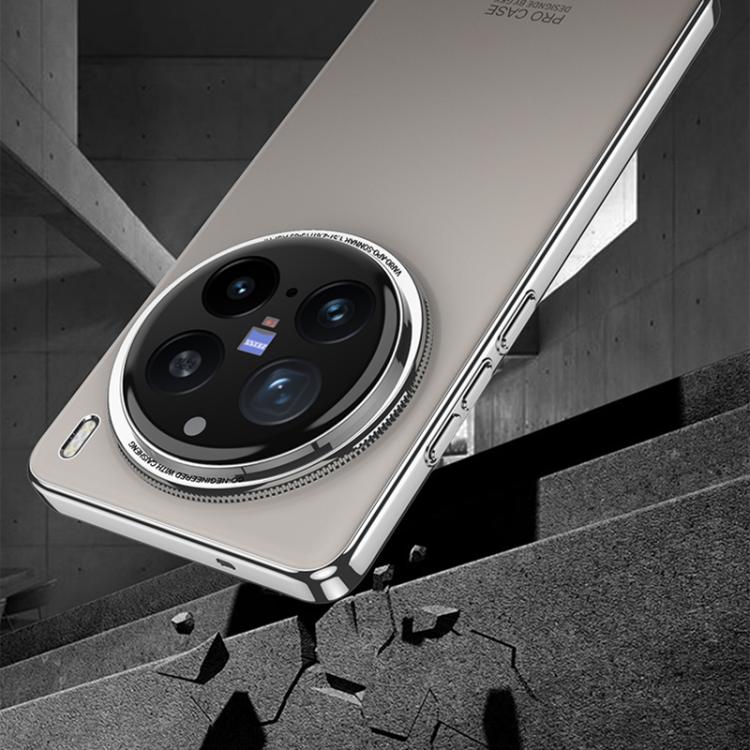 For vivo X200 Pro GKK Integrated AG Phantom All-inclusive Shockproof Phone Case without Pen(White) by GKK