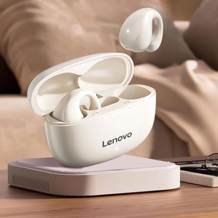 Lenovo TC3403 Open Ear Clip Type ENC True Wireless BT 5.3 Earphones(White) by Lenovo