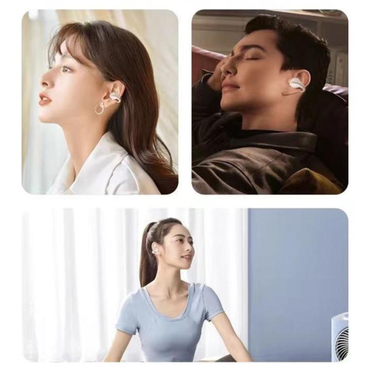 Lenovo TC3403 Open Ear Clip Type ENC True Wireless BT 5.3 Earphones(White) by Lenovo