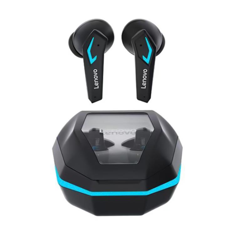 Lenovo TG102 AI Intelligent Noise Reduction Game BT 5.4 Wireless Earphones(Black) by Lenovo