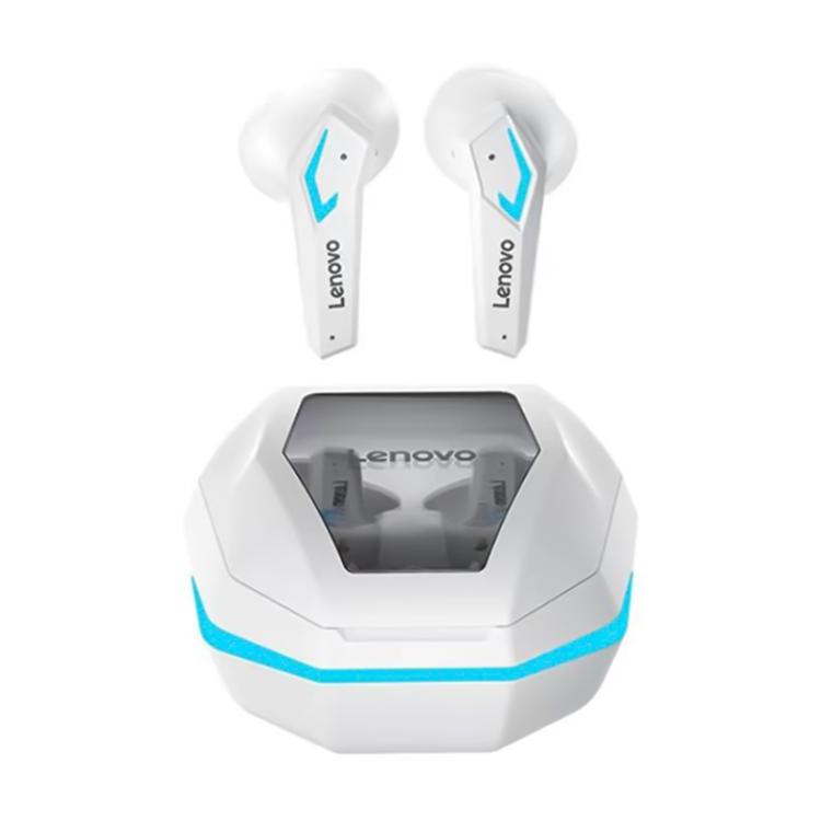 Lenovo TG102 AI Intelligent Noise Reduction Game BT 5.4 Wireless Earphones(White) by Lenovo