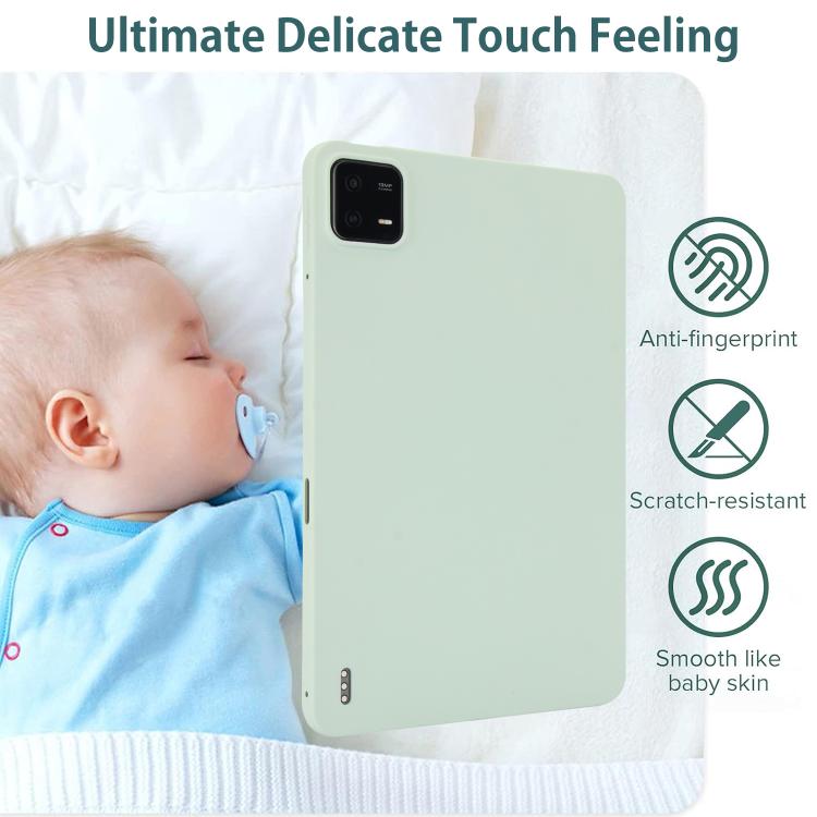 For Redmi Pad SE 4G 8.7 inch Oil Spray Skin-friendly TPU Tablet Case(Mint Green) by bashfashion