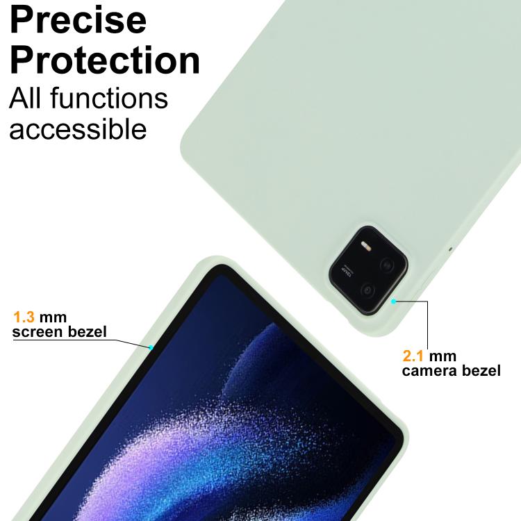 For Redmi Pad SE 4G 8.7 inch Oil Spray Skin-friendly TPU Tablet Case(Mint Green) by bashfashion