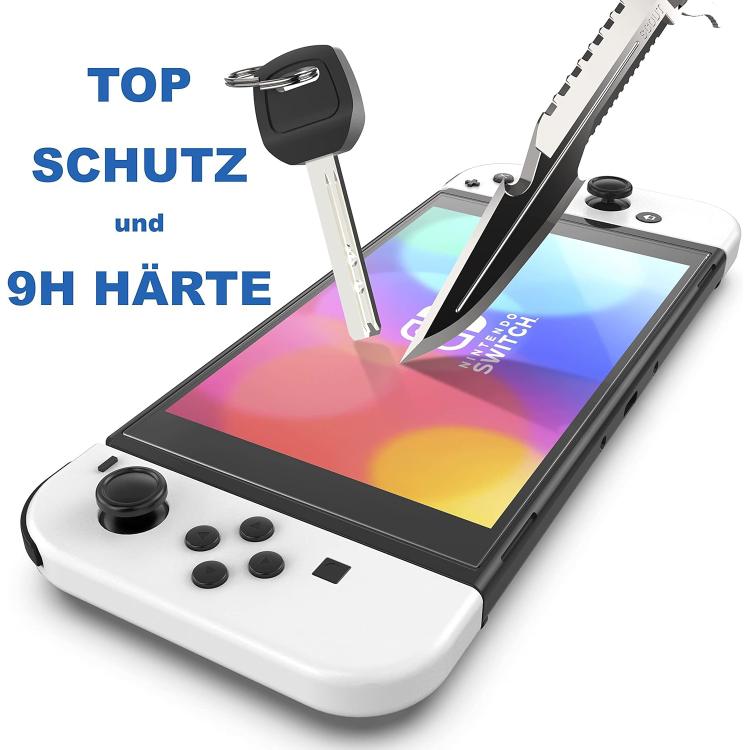 For Nintendo Switch 2.5D High Aluminum Tempered Glass Screen Protector by bashfashion