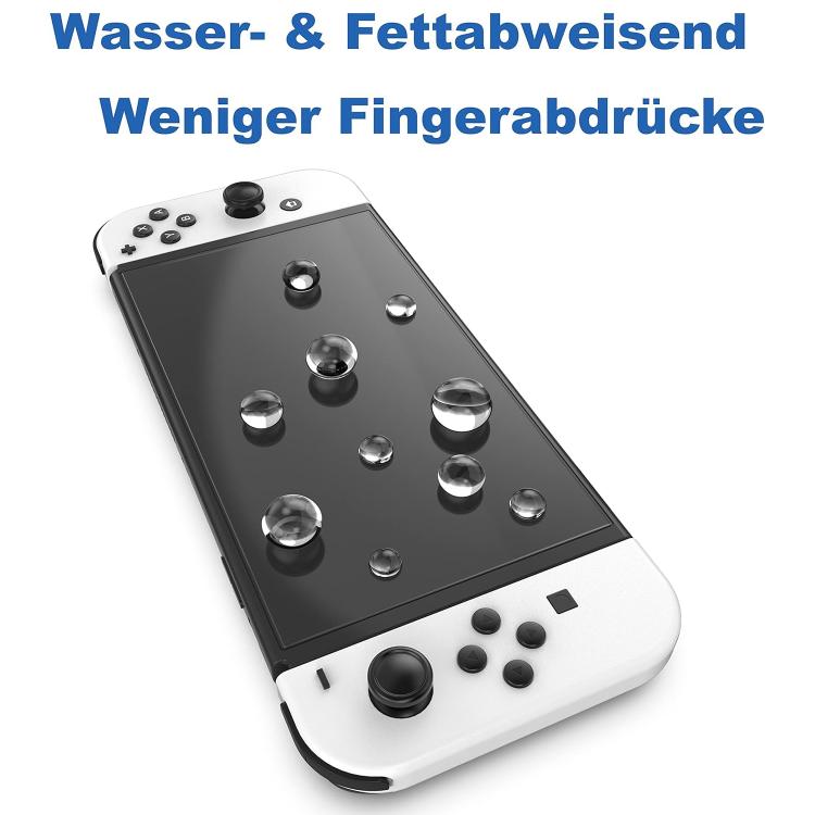 For Nintendo Switch OLED 2.5D High Aluminum Tempered Glass Screen Protector by bashfashion