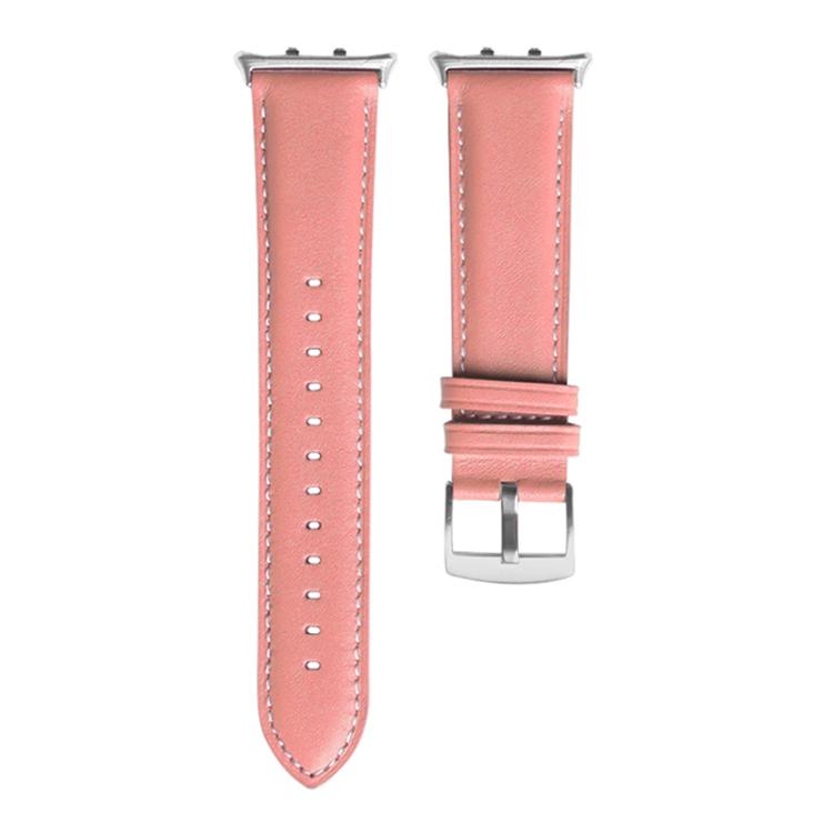 For Honor Watch 5 Pointed Tail Genuine Leather Watch Band(Pink) by bashfashion