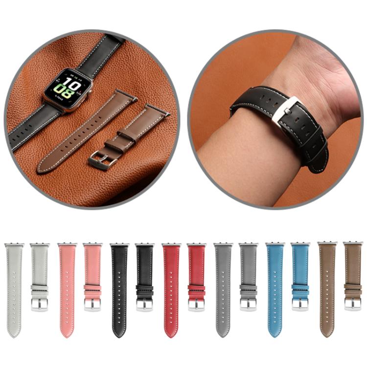 For Honor Watch 5 Pointed Tail Genuine Leather Watch Band(Pink) by bashfashion