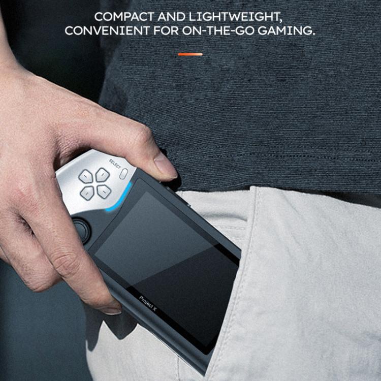 PROJECT X Handheld Game Console 4.3 inch Screen ATM 7051 CPU(White) by bashfashion