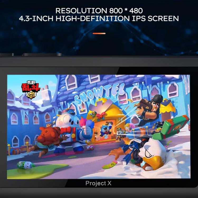 PROJECT X Handheld Game Console 4.3 inch Screen ATM 7051 CPU(White) by bashfashion