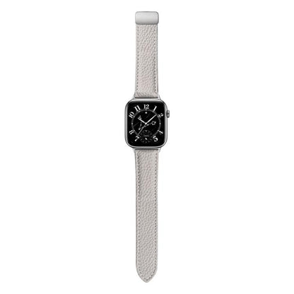 For Honor Watch 5 Litchi Texture Magnetic Folding Buckle Leather Watch Band(White) by bashfashion
