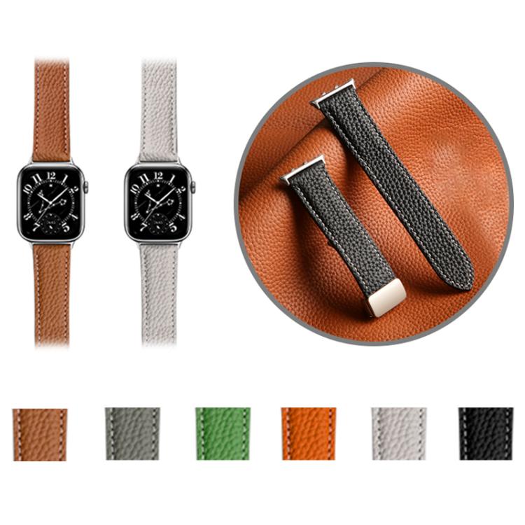 For Honor Watch 5 Litchi Texture Magnetic Folding Buckle Leather Watch Band(Orange) by bashfashion