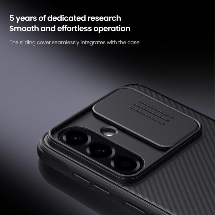 For Samsung Galaxy A56 5G NILLKIN Black Mirror Pro Series Camshield PC Phone Case(Black) by NILLKIN