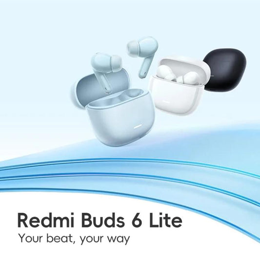 Xiaomi Redmi Buds 6 Lite Dual Microphone AI Call Wireless Bluetooth Earphone(White) by Xiaomi