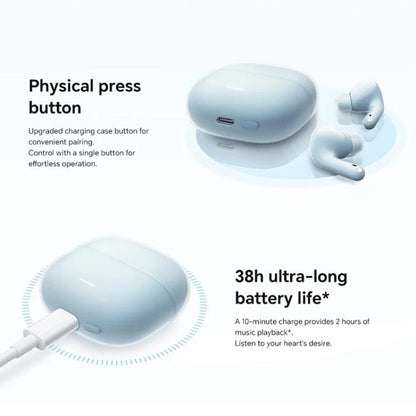 Xiaomi Redmi Buds 6 Lite Dual Microphone AI Call Wireless Bluetooth Earphone(White) by Xiaomi