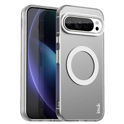 For Google Pixel 9 / 9 Pro IMAK Candy Series Shockproof MagSafe Phone Case(White) by imak