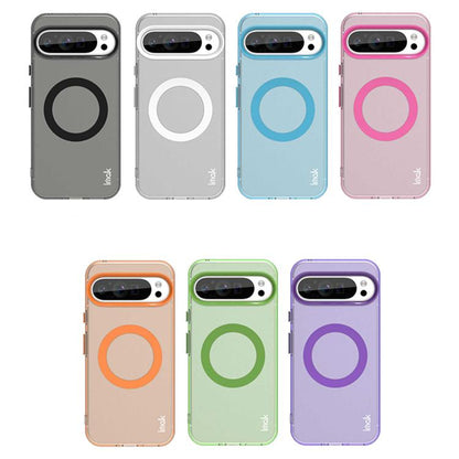 For Google Pixel 9 / 9 Pro IMAK Candy Series Shockproof MagSafe Phone Case(Purple) by imak