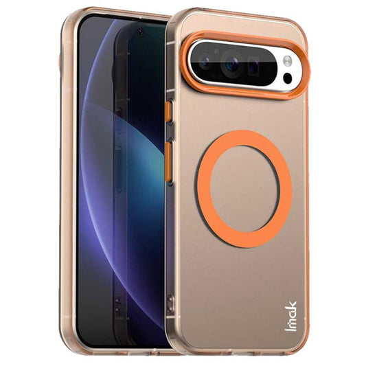 For Google Pixel 9 Pro XL IMAK Candy Series Shockproof MagSafe Phone Case(Orange) by imak