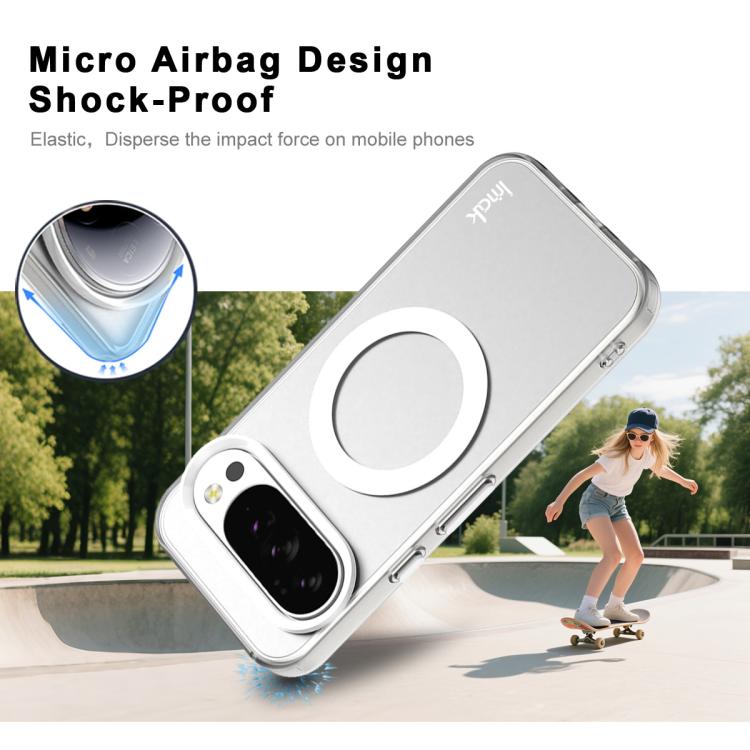 For Google Pixel 10 / Pixel 10 Pro IMAK Candy Series Shockproof MagSafe Phone Case(White) by imak