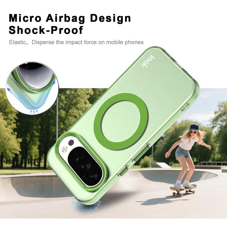 For Google Pixel 10 Pro XL IMAK Candy Series Shockproof MagSafe Phone Case(Green) by imak