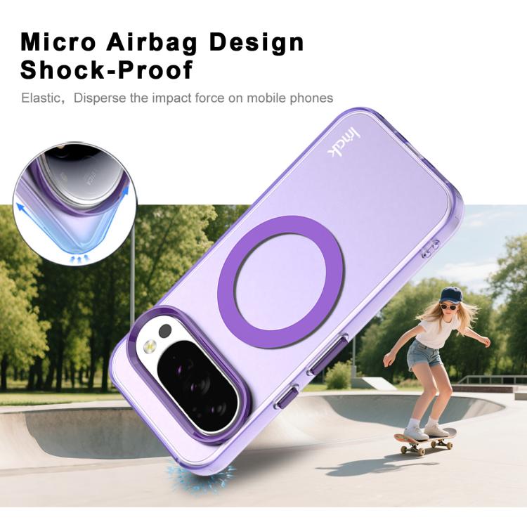 For Google Pixel 10 Pro XL IMAK Candy Series Shockproof MagSafe Phone Case(Purple) by imak