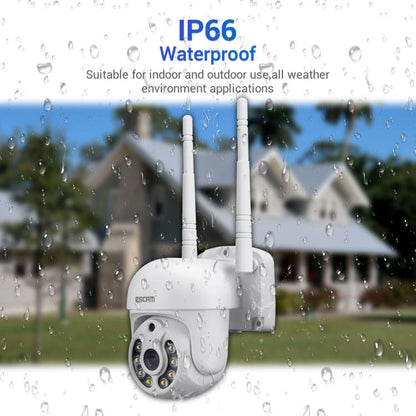 ESCAM WNK710 3MP HD Motion Detection WiFi Intelligent Dual-light Source Camera, US Plug(White) by ESCAM