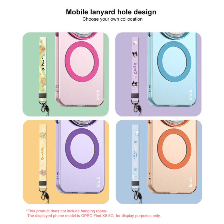 For OPPO Find X8 IMAK Candy Series Shockproof MagSafe Phone Case(Black) by imak