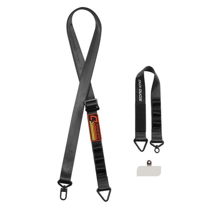DUX DUCIS Outdoor Series Nylon Adjustable Crossbody Phone Lanyard(Black) by DUX DUCIS