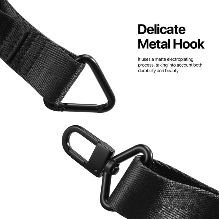 DUX DUCIS Outdoor Series Nylon Adjustable Crossbody Phone Lanyard(Black) by DUX DUCIS