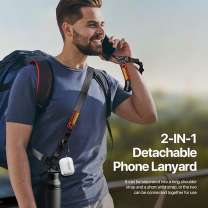 DUX DUCIS Outdoor Series Nylon Adjustable Crossbody Phone Lanyard(Black) by DUX DUCIS