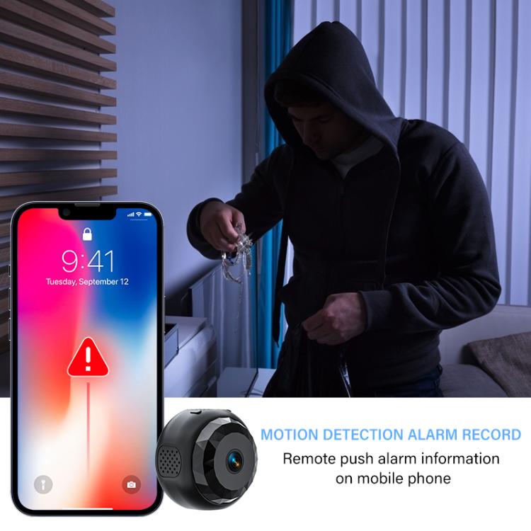 A13 1080P HD WiFi Mini Camera Supports Motion Detection(Black) by bashfashion