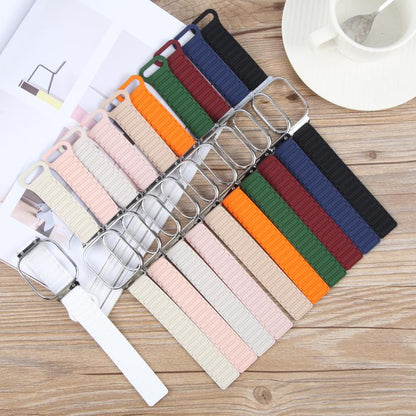 For Redmi Watch 5 / Watch 4 Metal Silver Frame Integrated I-shaped Magnetic Silicone Watch Band(Pink Starlight) by bashfashion