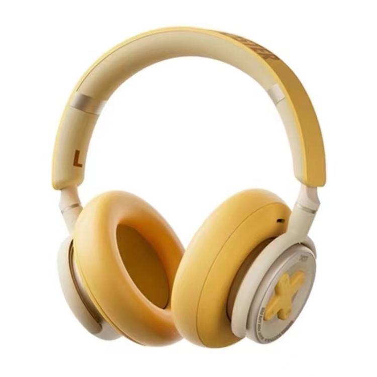 Dmooster D19 Pro ANC and EDC Noise Reduction Bluetooth Headphones(Yellow) by D MOOSTER