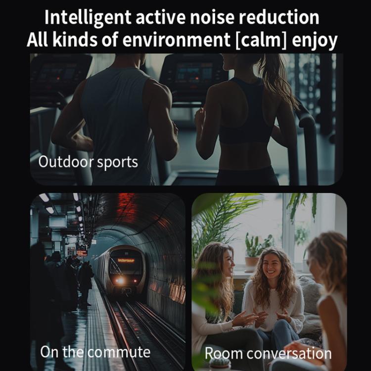 Dmooster D19 Pro ANC and EDC Noise Reduction Bluetooth Headphones(Yellow) by D MOOSTER