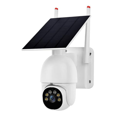 1080P Outdoor Low Power Solar Panel HD WiFi Surveillance Camera, without Battery(White) by bashfashion