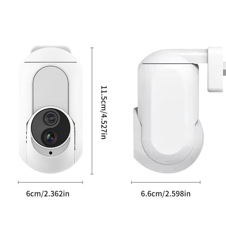 Home Socket Type WiFi Surveillance Camera Support Night Vision & Two-way Intercom, US Plug(White) by bashfashion